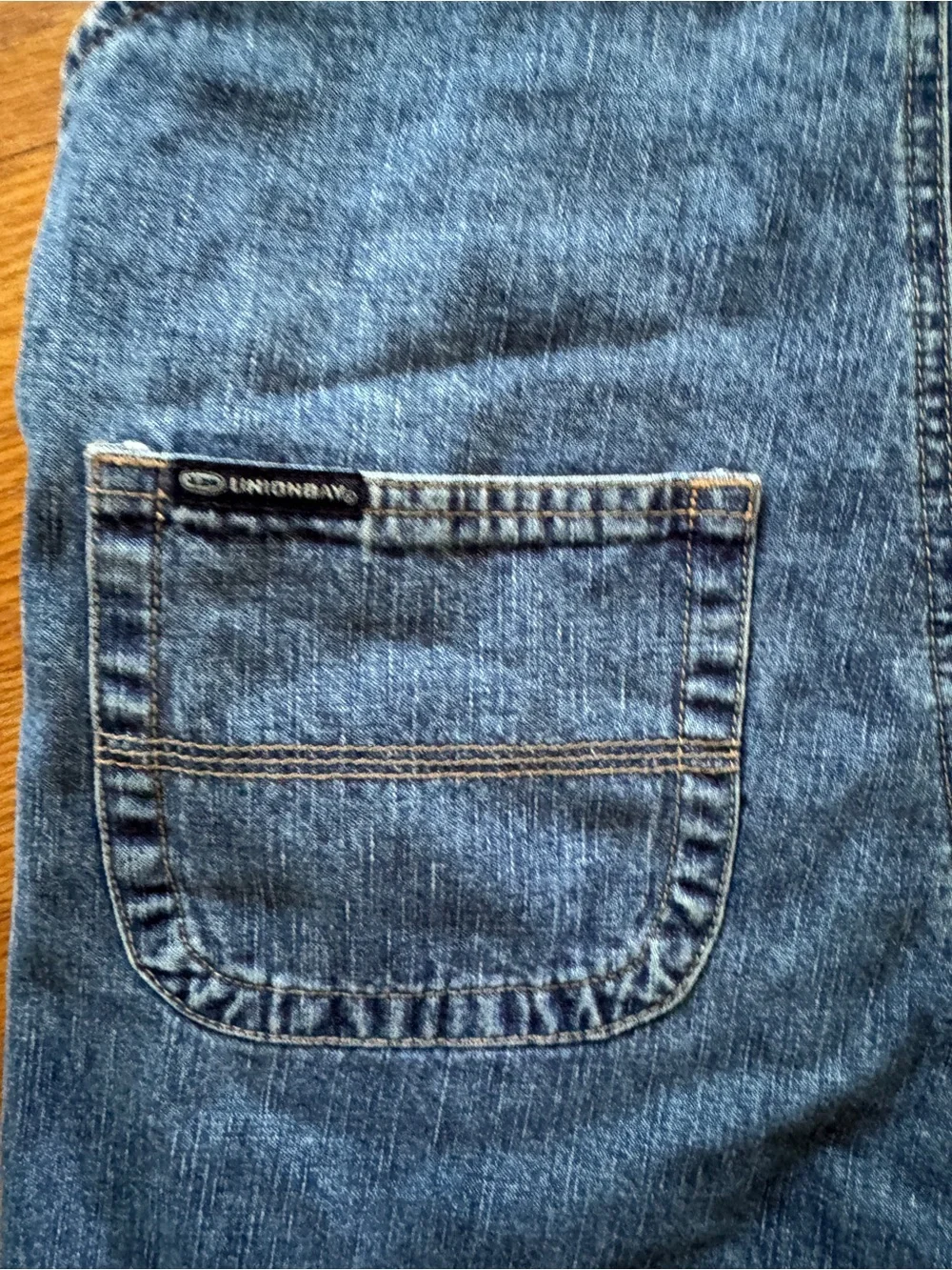 UNIONBAY Blue Denim Short Overalls